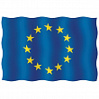 Флаг Европейского союза гостевой из перлона/шерсти 20 x 30 см 20030-33117