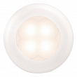 Светильник врезной водонепроницаемый LED Hella Marine Slim Line 2XT 980 500-041 12В 0,5Вт круглый белый пластиковый корпус холодный белый свет