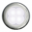 Светильник врезной водонепроницаемый LED Hella Marine Slim Line 2XT 980 500-021 12В 0,5Вт круглый корпус из полированной нержавеющей стали холодный белый свет