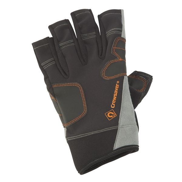 CrewSaver Перчатки короткие чёрные CrewSaver Phase2 Short Finger Glove 6928-M 175 x 105 мм