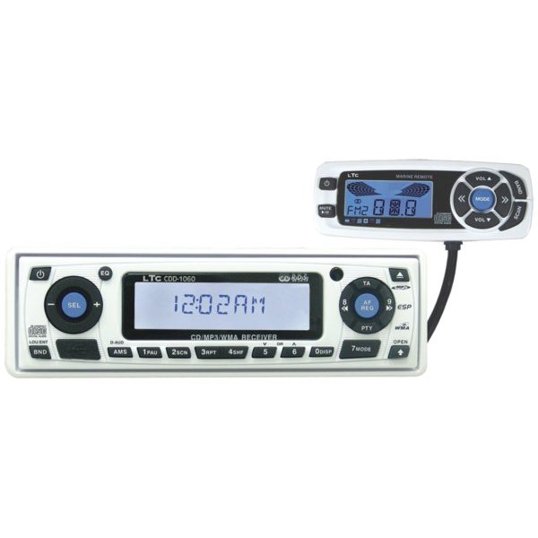 LTC Радиоприёмник водонепроницаемый LTC Marine CD/RDS белый 4 x 45 Вт