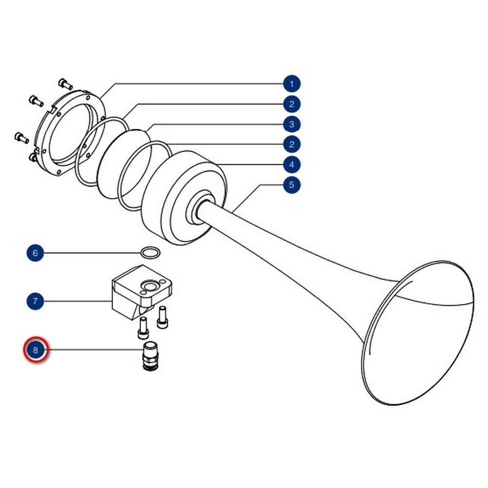 DHR Резьбовой соединительный фитинг DHR 40052 1/4” 10 мм для пневматического сигнала H400