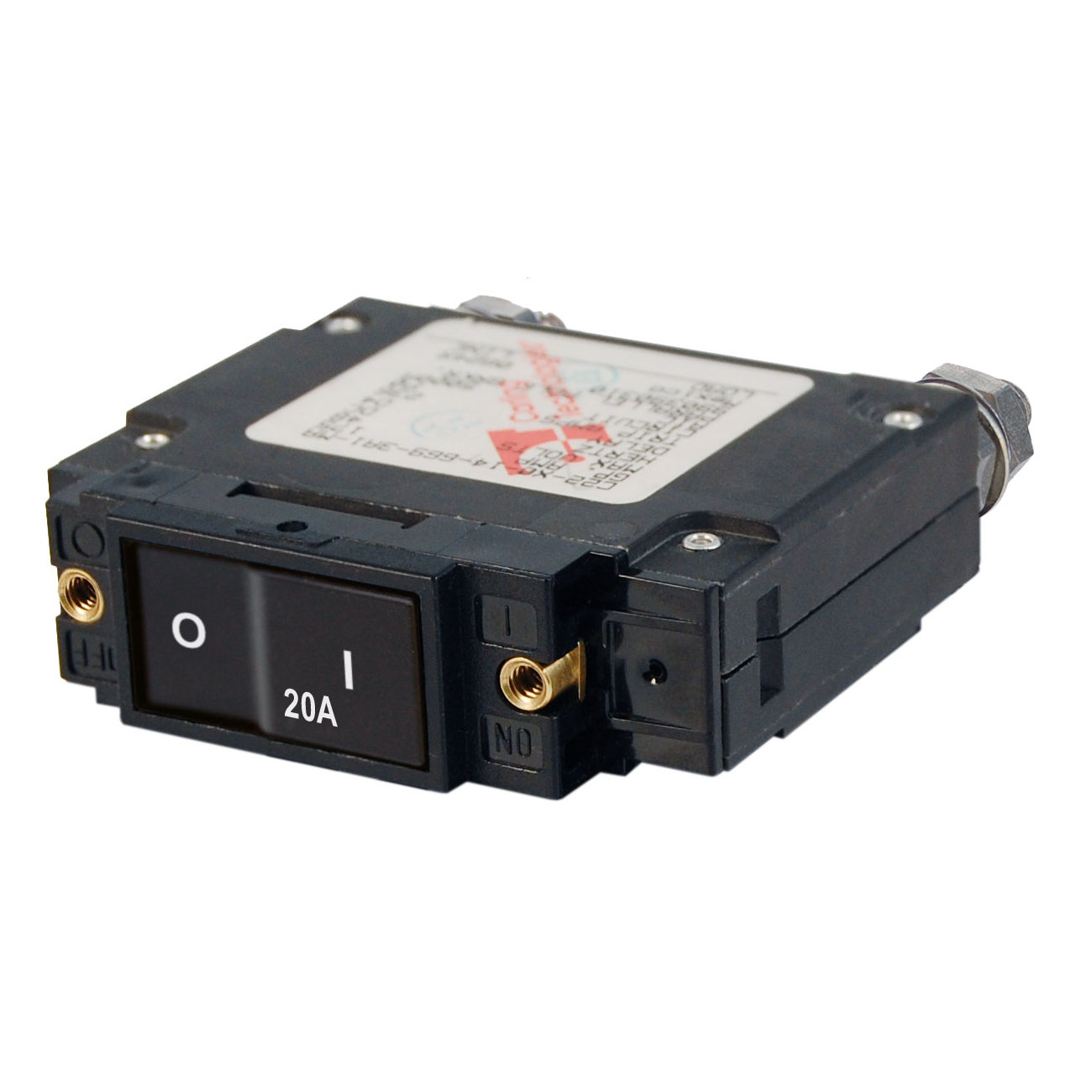 Автоматический выключатель однополюсный кнопочный Blue Sea C-Series 7543 48/240 В 20 А