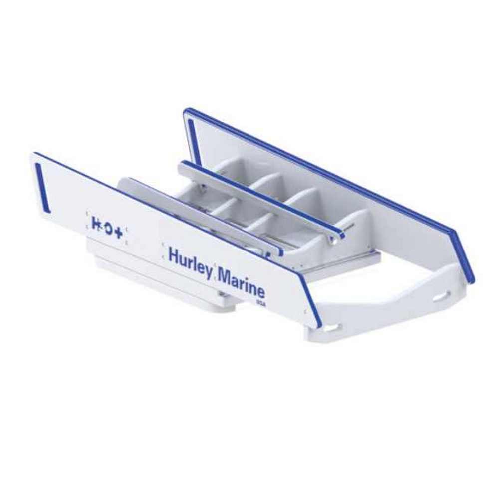 Система шлюпбалок Hurley marine H3O+ H3O-1115PLUS с электрической лебедкой 12В грузоподъемность 328кг из прочного белого полиэтилена для лодок с жестким дном и гидроциклов длиной до 3,96м