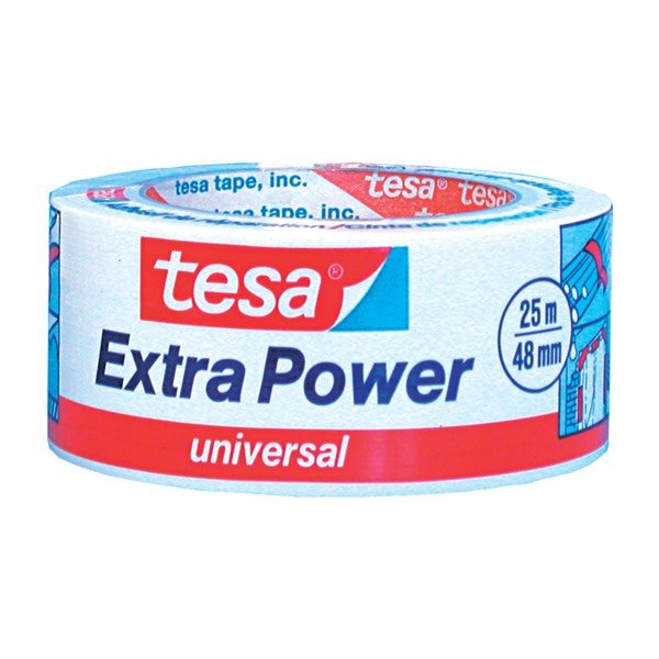 Tesa Лента тканевая из полиэстера белая Tesa Extra Power 25 м x 38 мм