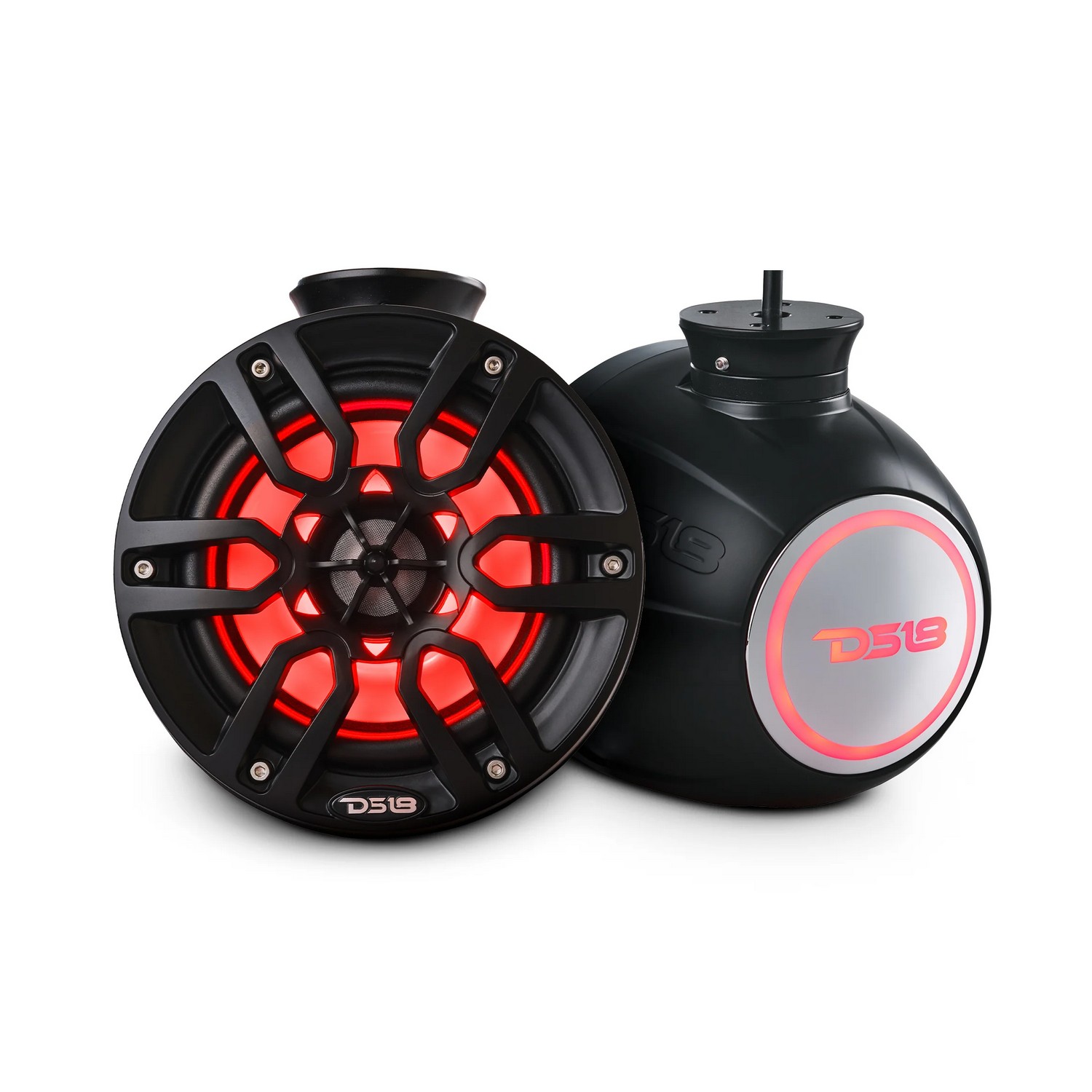 Динамики двухполосные DS18 NXL-PS6BK Ø165мм 65Гц—23кГц 100-300Вт 4Ом IP65 поворот на 360° RGB-подсветка из полипропилена черный-красный Динамики двухполосные DS18 NXL-PS6BK Ø165мм 65Гц—23кГц 100-300Вт 4Ом IP65 поворот на 360° RGB-подсветка из полипропилена черный-красный