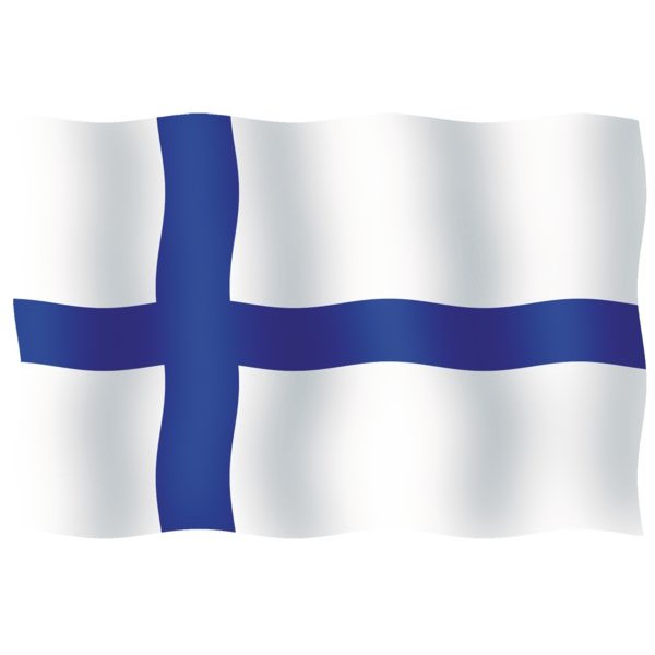 Maritim Флаг Финляндии морской из полиэстера 55 x 90 см 090