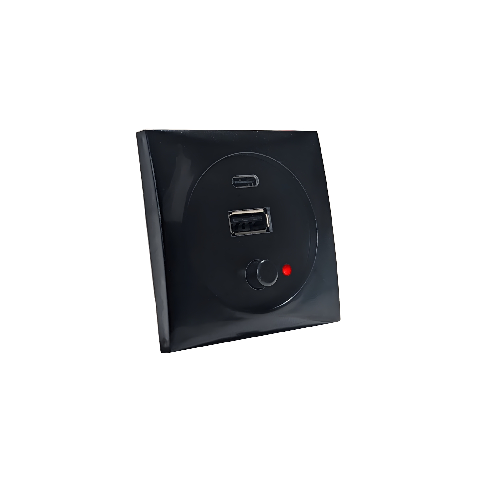 Розетка с разъёмом USB и USB-C Batsystem 5935b-USBC 12/24В 3А черный цвет