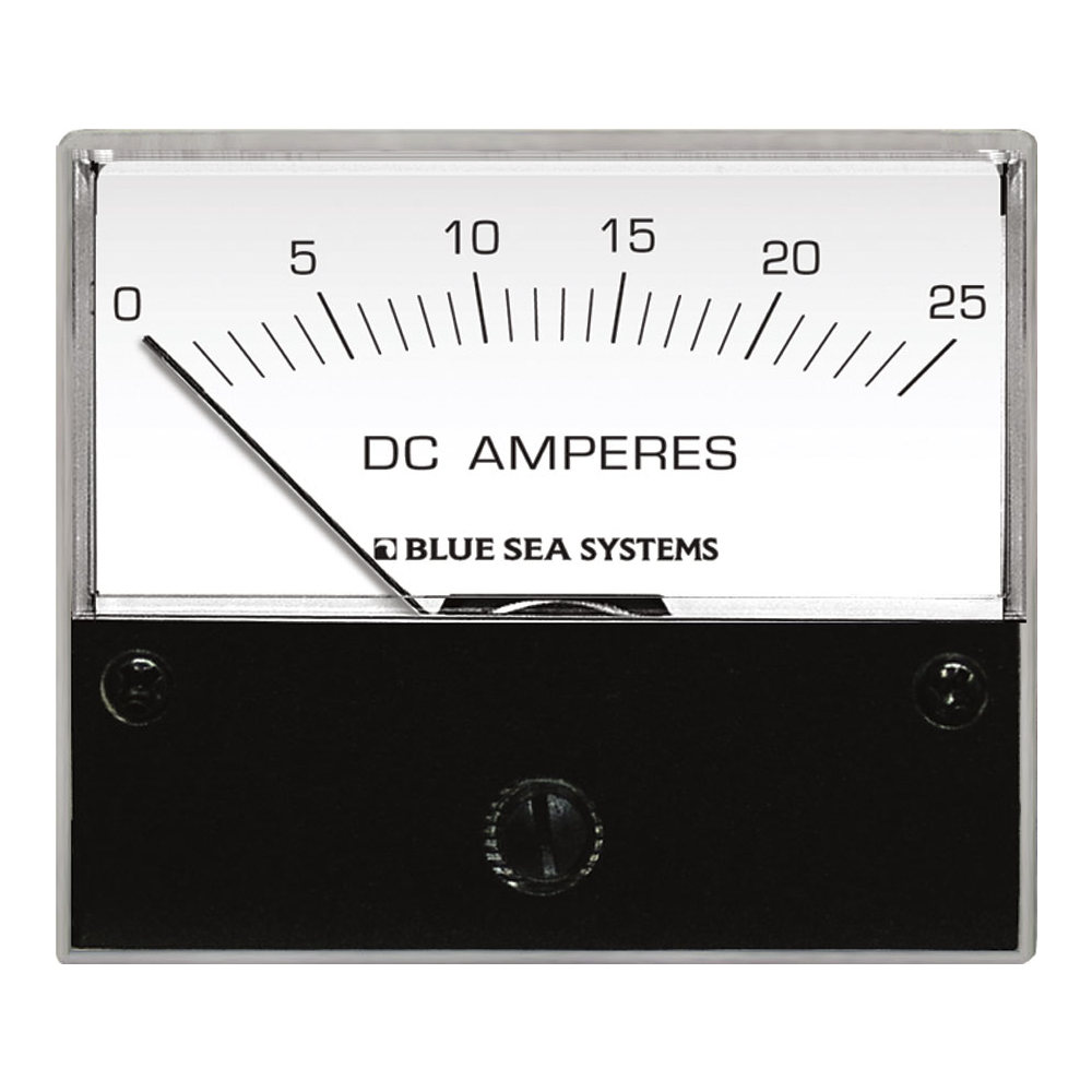 Аналоговый амперметр постоянного тока Blue Sea 8005 0 - 25 A с шунтом