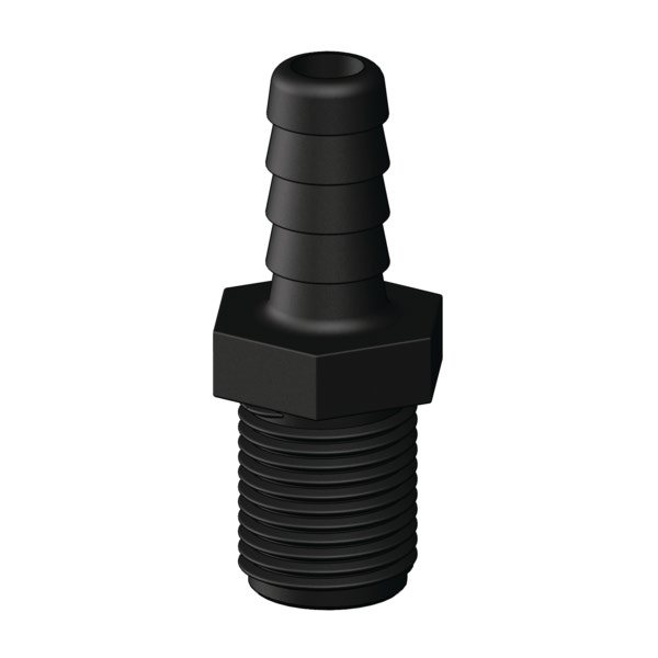 TruDesign Штуцер прямой из полиамида TryDesign BSP 5090557 1/2” 13 мм черный