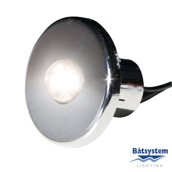 Batsystem Светильник для трапов Batsystem Dot 30 8879C 12 В 0,5 Вт хромированный корпус белый свет