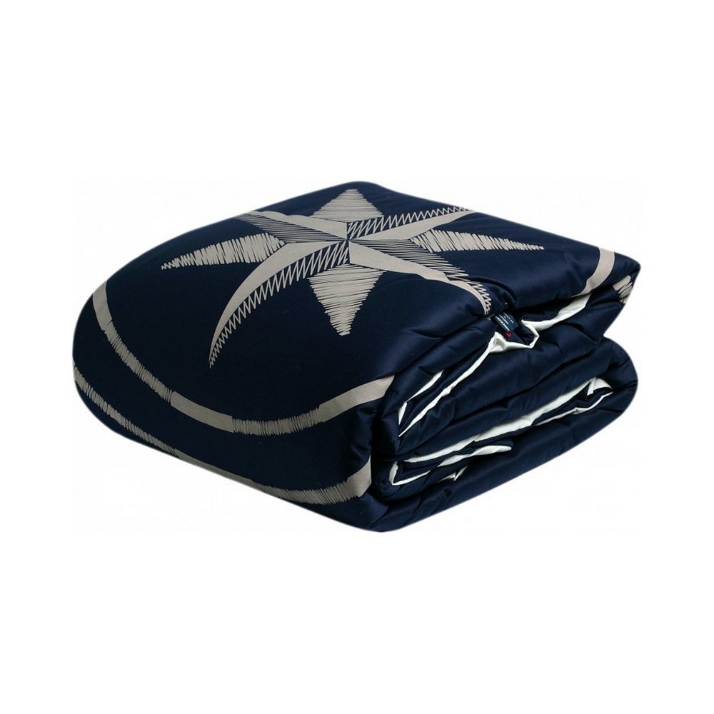 Одеяло двуспальное из хлопка и полиэстера Marine Business Free Style 50612 2700x2400мм синее