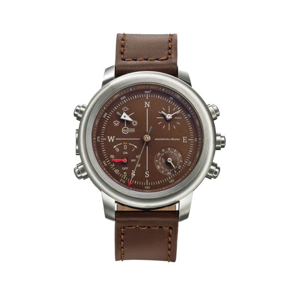 Barigo Часы наручные многофункциональные Barigo Penta 55SBR 45 x 16 мм коричневые