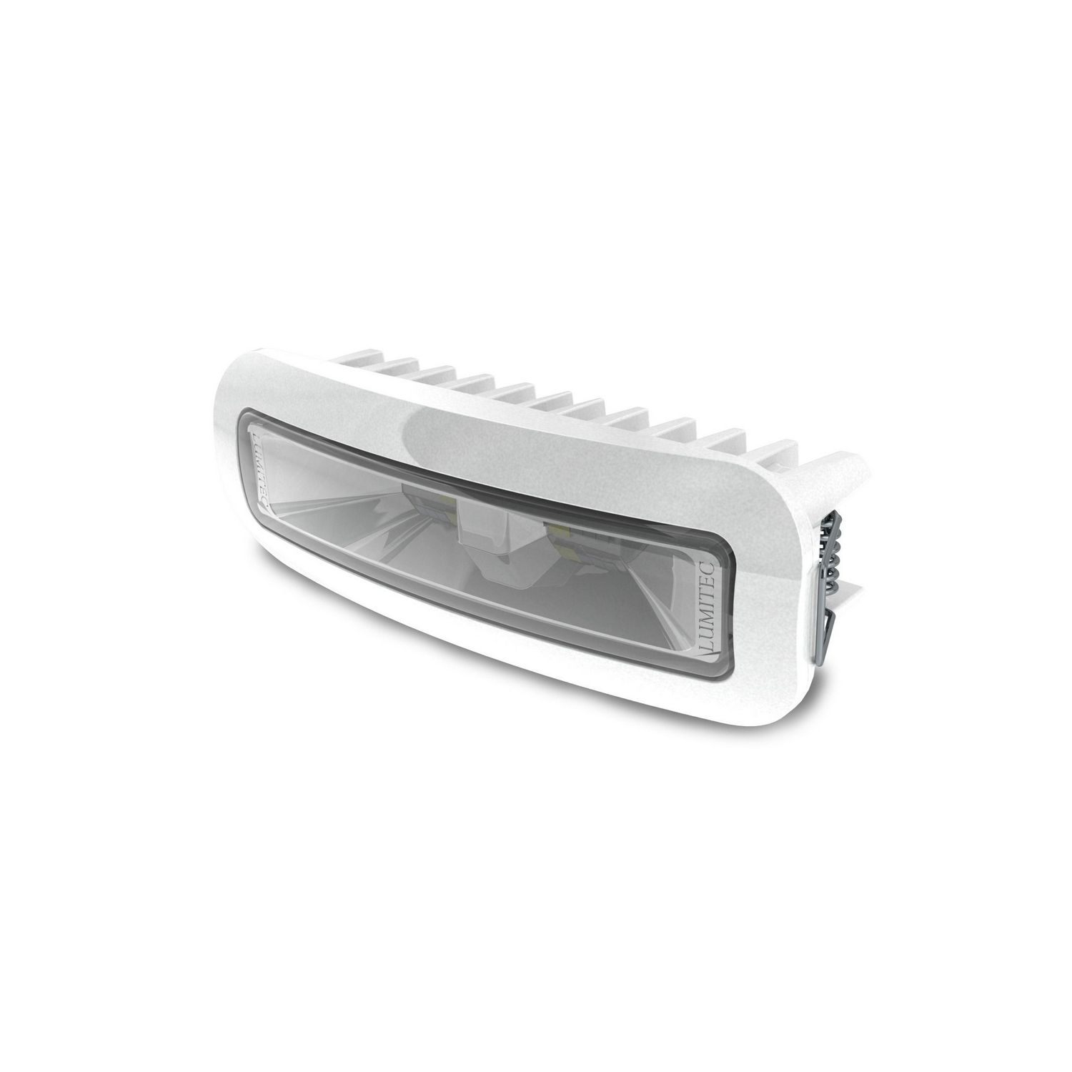Прожектор светодиодный Lumitec CAPRI3 SPECTRUM 101720 10-30В 1200лм 5000К 3,53x10,36x3,63см IP67 встраиваемый полноцветный RGBW-спектр с регулировкой яркости белый корпус