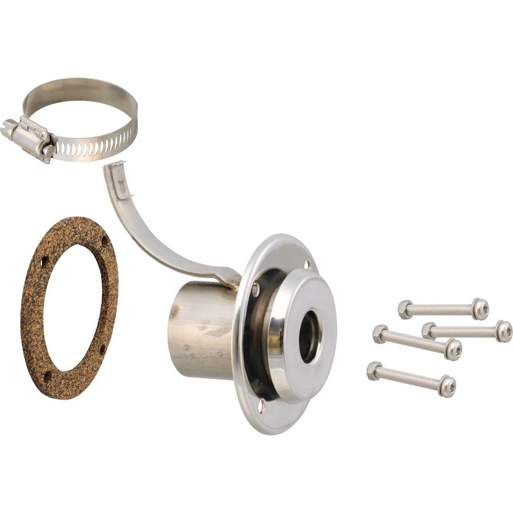 Коаксиальный выхлопной патрубок Wallas 2467 для шланга Ø28/45мм из нержавеющей стали