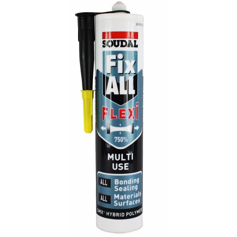 Soudal Клей-герметик эластичный высококачественный однокомпонентный белый Soudal Fix All Flexi 290 мл