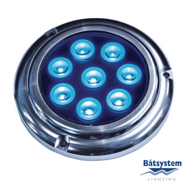 Светильник палубный водонепроницаемый Batsystem Aquadisc 1000 9555B 12/24 В 16 Вт синий свет