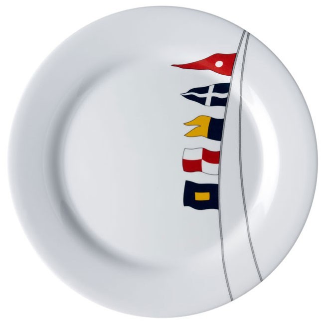 Набор обеденных тарелок Marine Business Regata 12001 Ø250мм 6шт из белого меламина