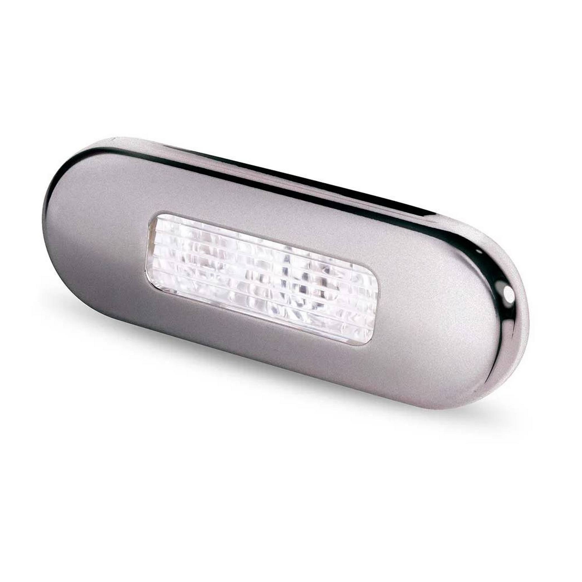 Палубный светильник Hella marine 2XT 959 680-851 10-33В 0,5Вт 0,02-0,04А IP67 белый свет серебристый корпус