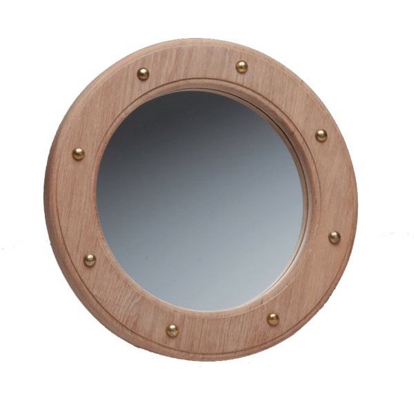 Roca Зеркало круглое в тиковой рамке Roca 605720 270 мм