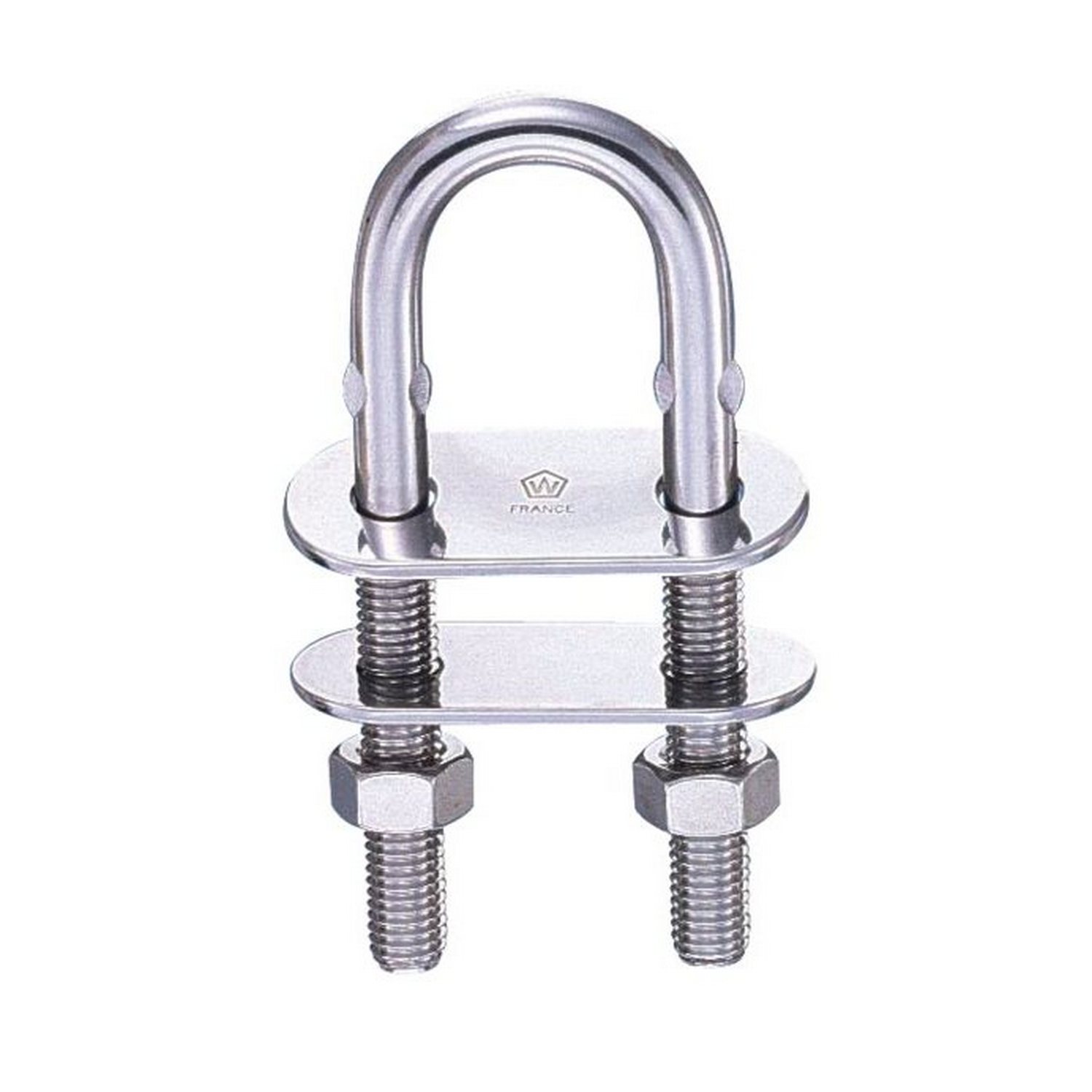 Обушок U-образный Wichard 6524 8x100мм 2400-4800кг нержавеющая сталь 316L для любого вида крепления