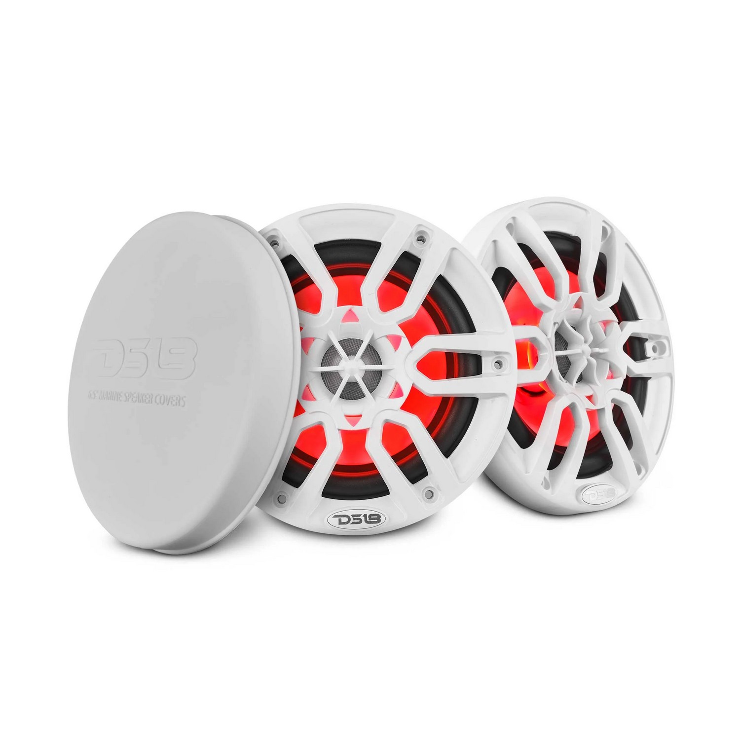 Динамики двухполосные DS18 NXL-6/WH Ø165мм 45Гц—23кГц 100-300Вт 4Ом IP65 RGB-подсветка из литого полипропилена белые Динамики двухполосные DS18 NXL-6/WH Ø165мм 45Гц—23кГц 100-300Вт 4Ом IP65 RGB-подсветка из литого полипропилена белые