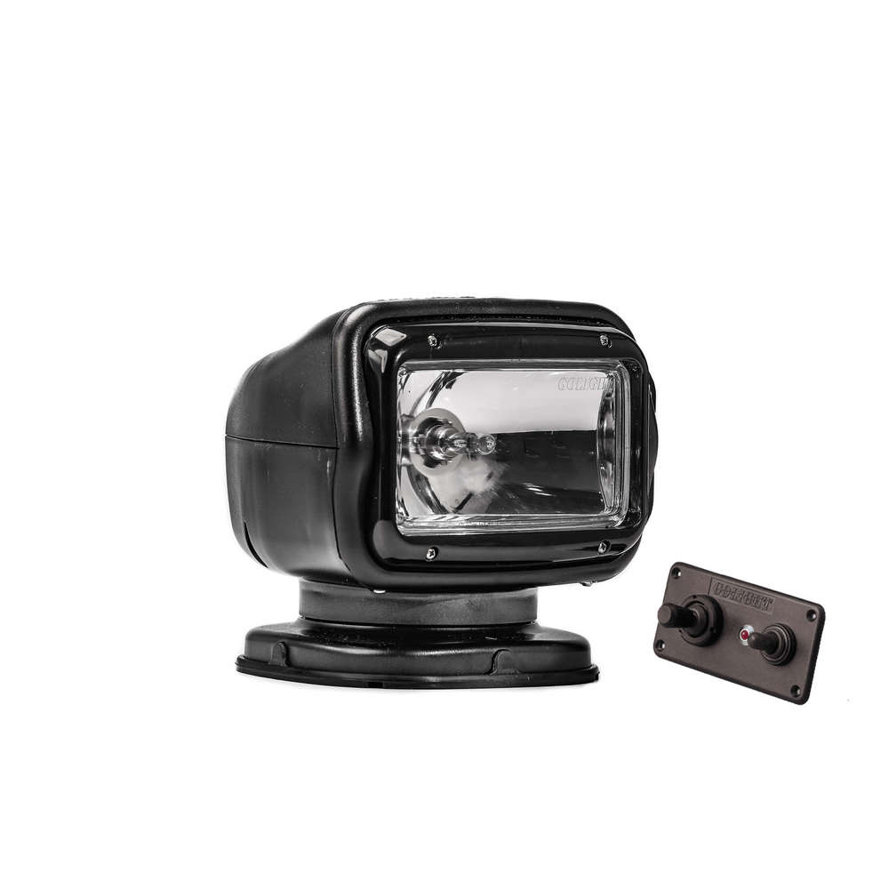 Прожектор галогенный Golight GT 2021GT 13,8В 5,5А 225000кд 370x135° дальность до 950м IP56 черный стационарный с проводным пультом ДУ