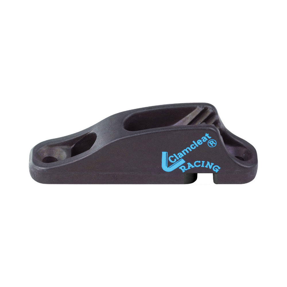 Стопор щелевой с направляющей Clamcleat Racing junior Mk1 CL704AN 82x18x24мм из анодированного алюминия для тросов Ø3-6мм