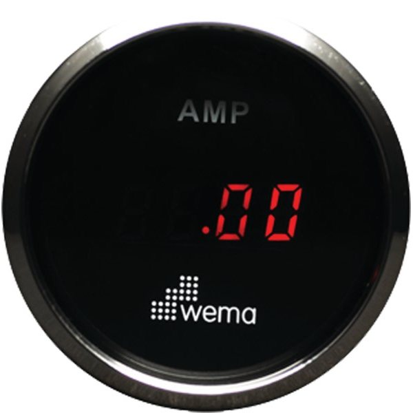 Wema Амперметр с красным светодиодным дисплеем Wema AMP-KIT-BS 12/24 В 52 мм
