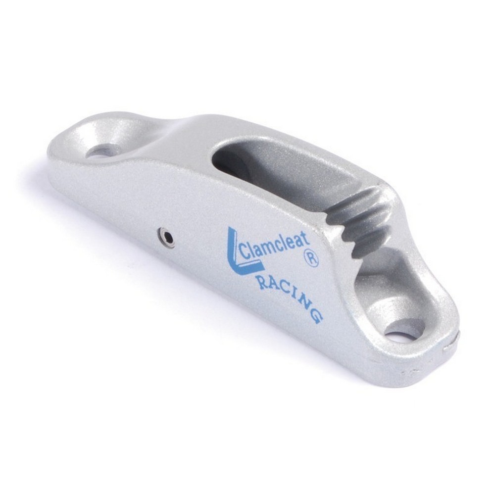Стопор щелевой с направляющим нижним роликом Clamcleat Racing Junior MK1 CL230 82x18x23мм из алюминия для тросов Ø3-6мм