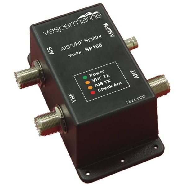 Активный антенный делитель Vesper Marine SP160 010-000160-03 12/24 В 156 - 163 МГц AIS / VHF / FM