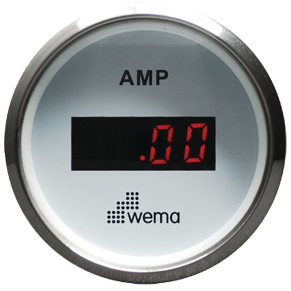 Wema Амперметр с красным светодиодным дисплеем Wema AMP-KIT-WS 12/24 В 52 мм