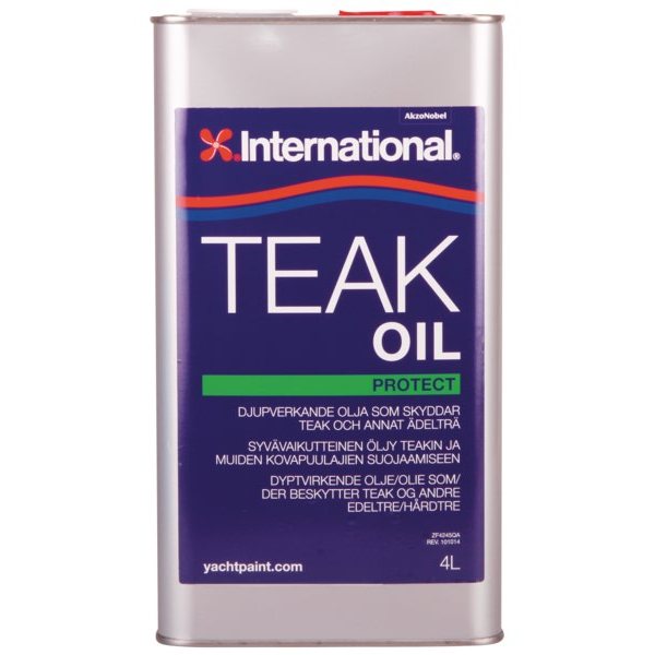 International Пропиточное масло для защиты деталей из тика International Teak Oil 4 л