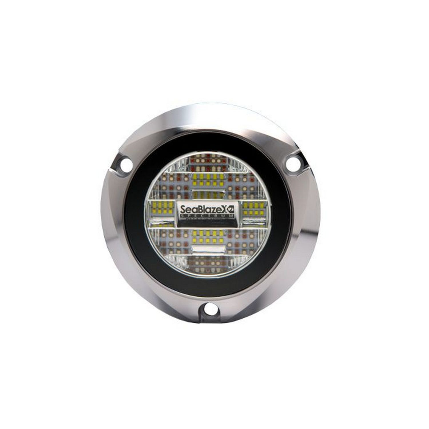 Светильник подводный светодиодный Lumitec SeaBlaze X2 Spectrum 101591 10-30В 5-2,5А 60Вт 6000лм 6500К Ø8,86см IP68 RGBW спектр хромированный