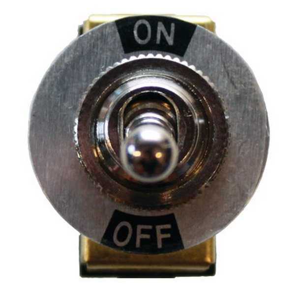 Maritim Выключатель тумблерный латунный с накладкой 20231 ON/OFF 12 - 4 мм