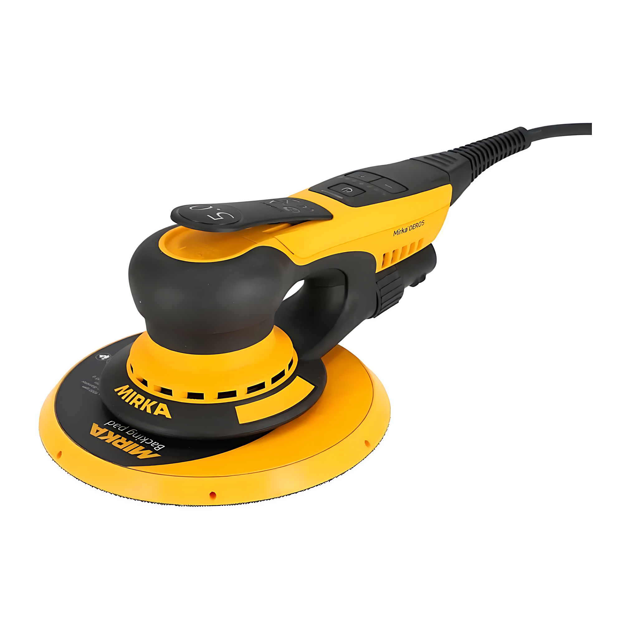 Электрическая орбитальная шлифовальная машинка Mirka Deros II 750 MID7504044 6000-9000об/мин 220-240В 400Вт тарелка Ø175мм ход 5мм уровень шума 71дБ уровень вибрации 2,8м/с²