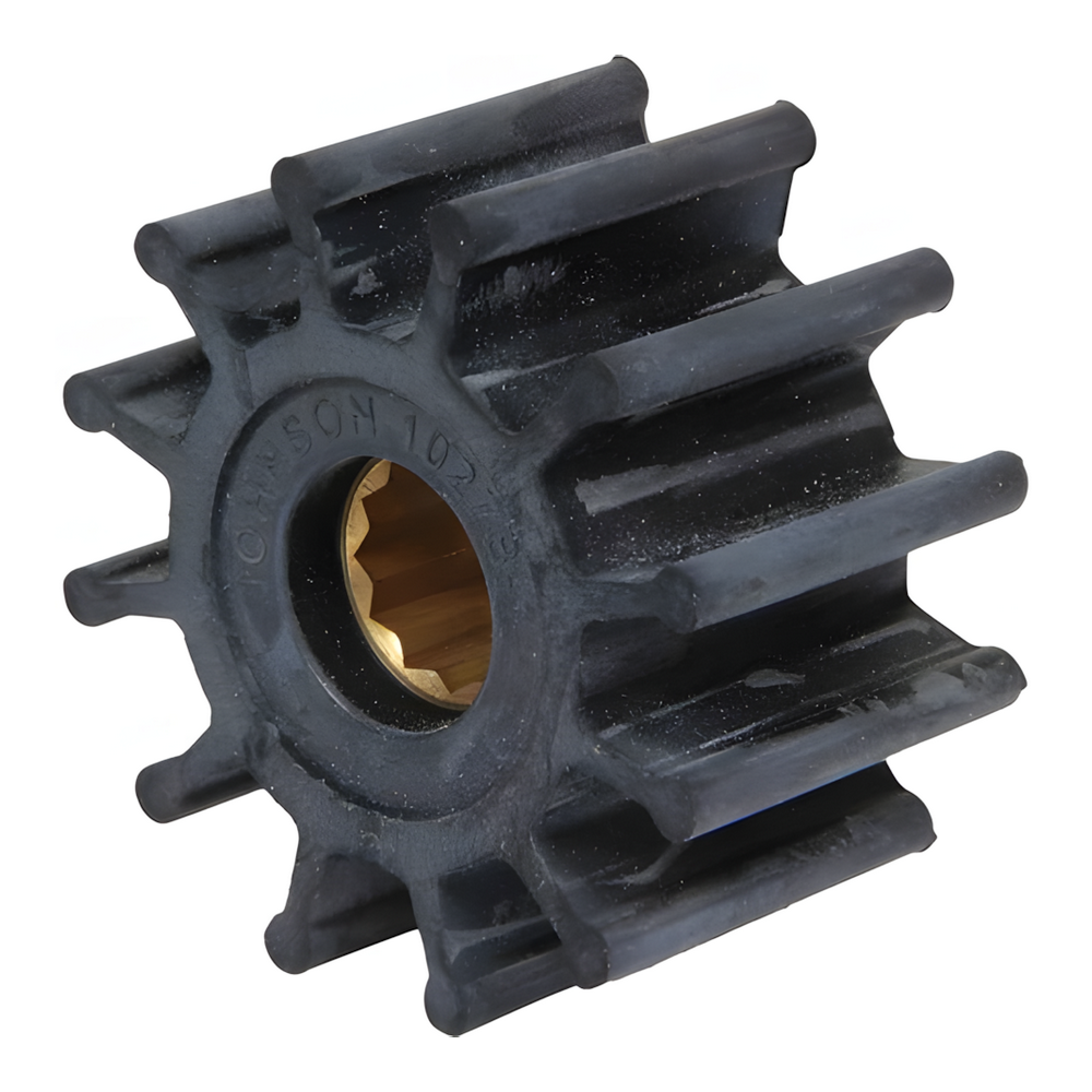 Импеллер со шлицами Johnson Pump 1027B 09-1027B-9 Ø57,1х31,5 посадочное Ø16мм 12 лопастей из чёрного маслостойкого нитрила