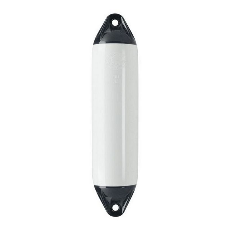 Кранец швартовый Polyform F01M Ø130x465мм 4л надувной из белого/чёрного ПВХ для судов до 3м