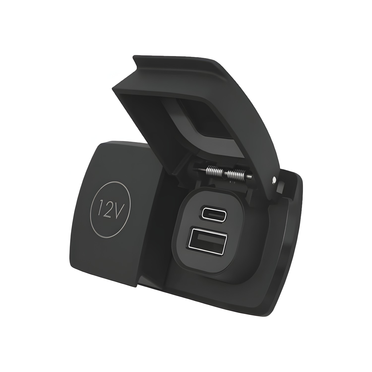 Панельная розетка USB-A/USB-C/12в Scanstrut Flip Pro Multi SC-MULTI-F2 10–30В 60Вт посадочный ⌀32мм водонепроницаемая устойчивая к УФ-излучению