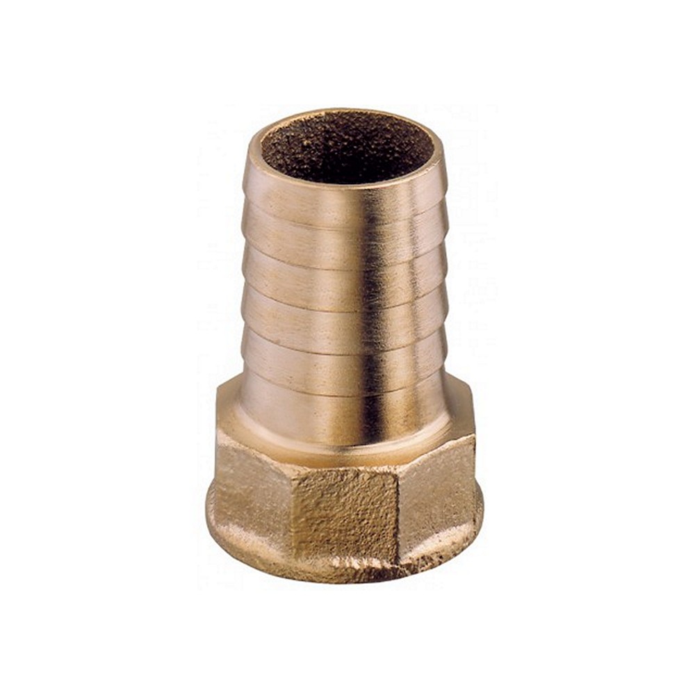 Штуцер прямой с внутренней резьбой 1 1/4" Guidi Marine 1005#100161 для шланга Ø40мм из латуни