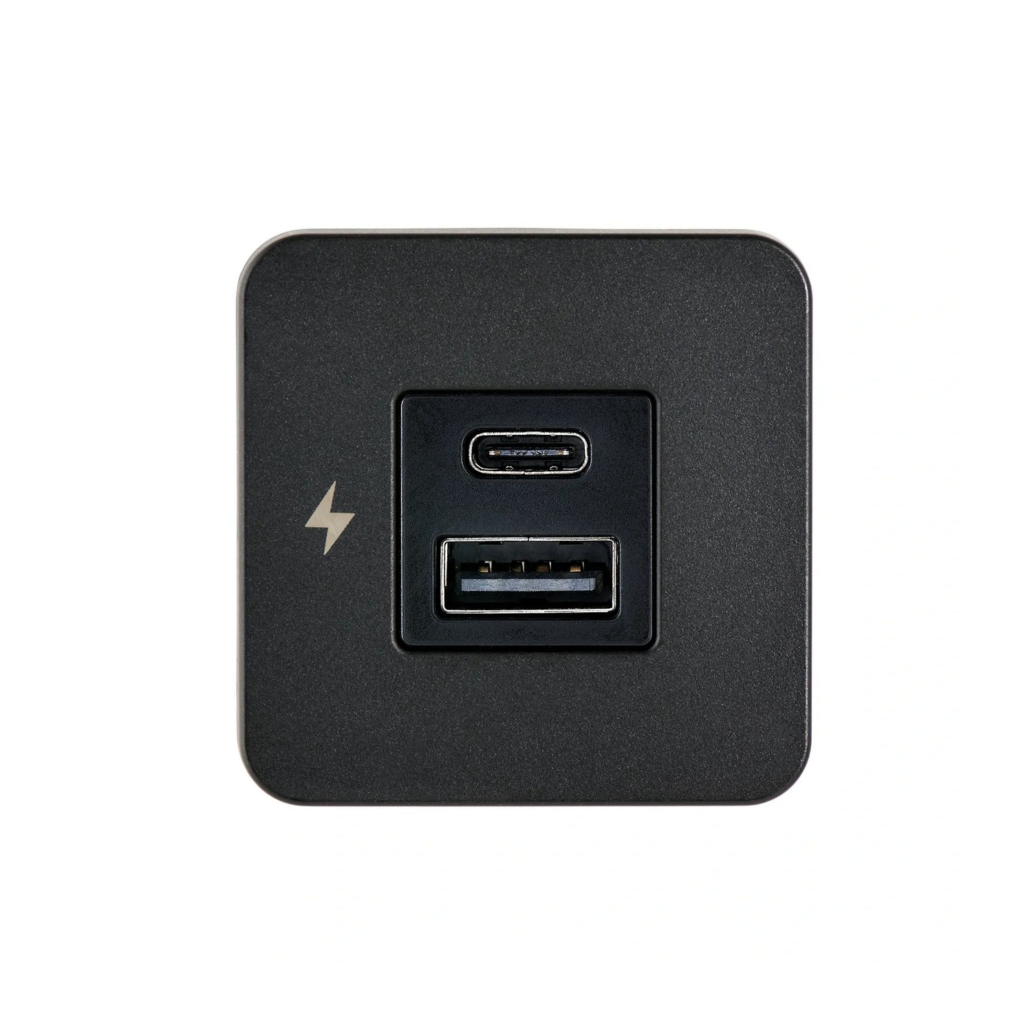 Внутренняя розетка Scanstrut SC-TILE-10 10-32В 6А 36-60Вт 40x40мм для зарядки USB-A и USB-C черная рамка