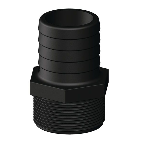 TruDesign Штуцер прямой из полиамида TryDesign BSP 5090561 1 1/2” 38 мм черный