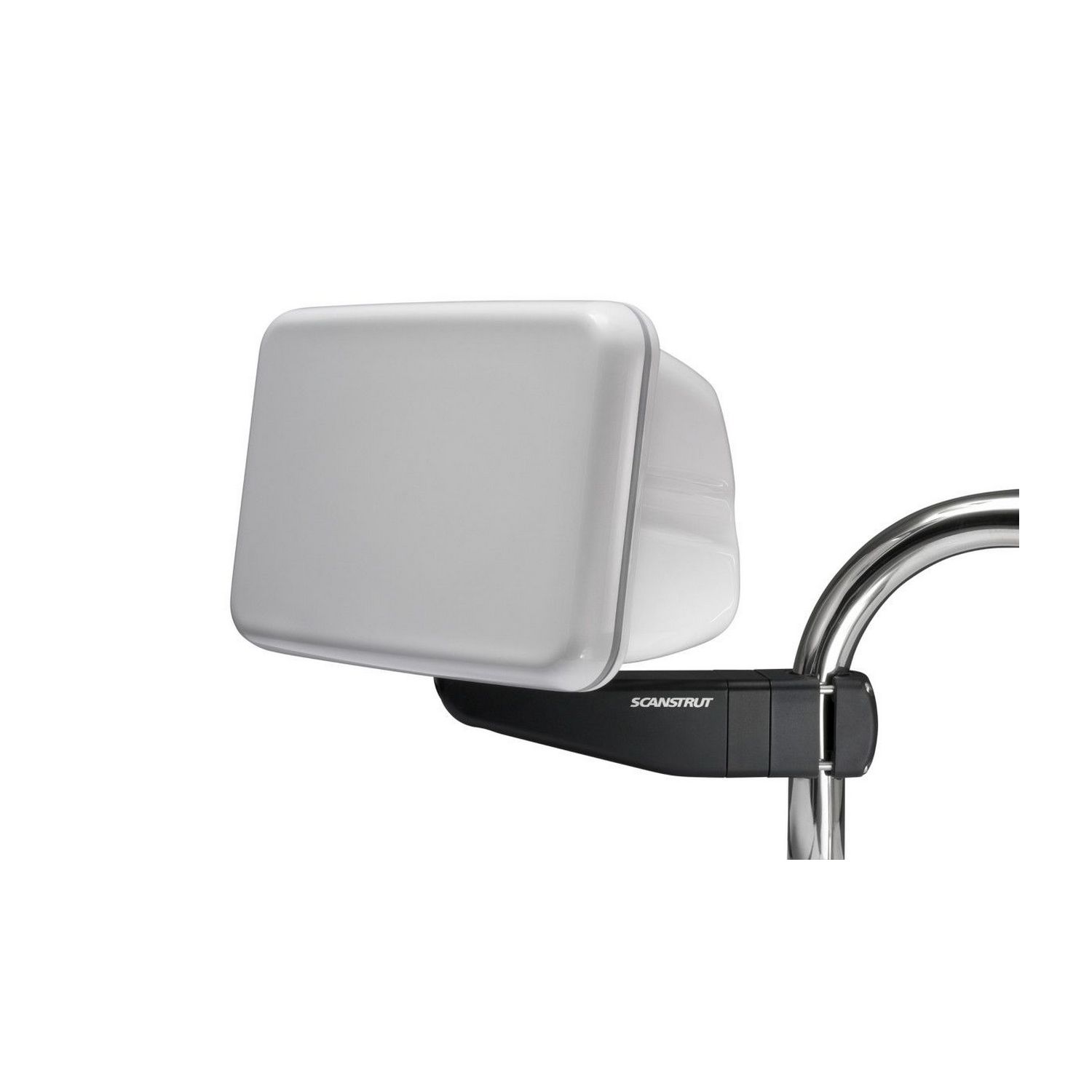 Кронштейн Scanstrut SPR-8-AM 324x228мм для крепления небольшой электроники на стандартную/изогнутую направляющую Ø25-33,7мм из белого АБС-пластика с акриловой крышкой