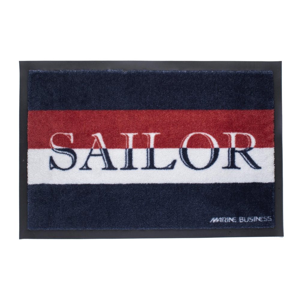 Дверной нескользящий коврик "Sailor" из полиамида Marine Business Welcome 41263 750x500мм синий