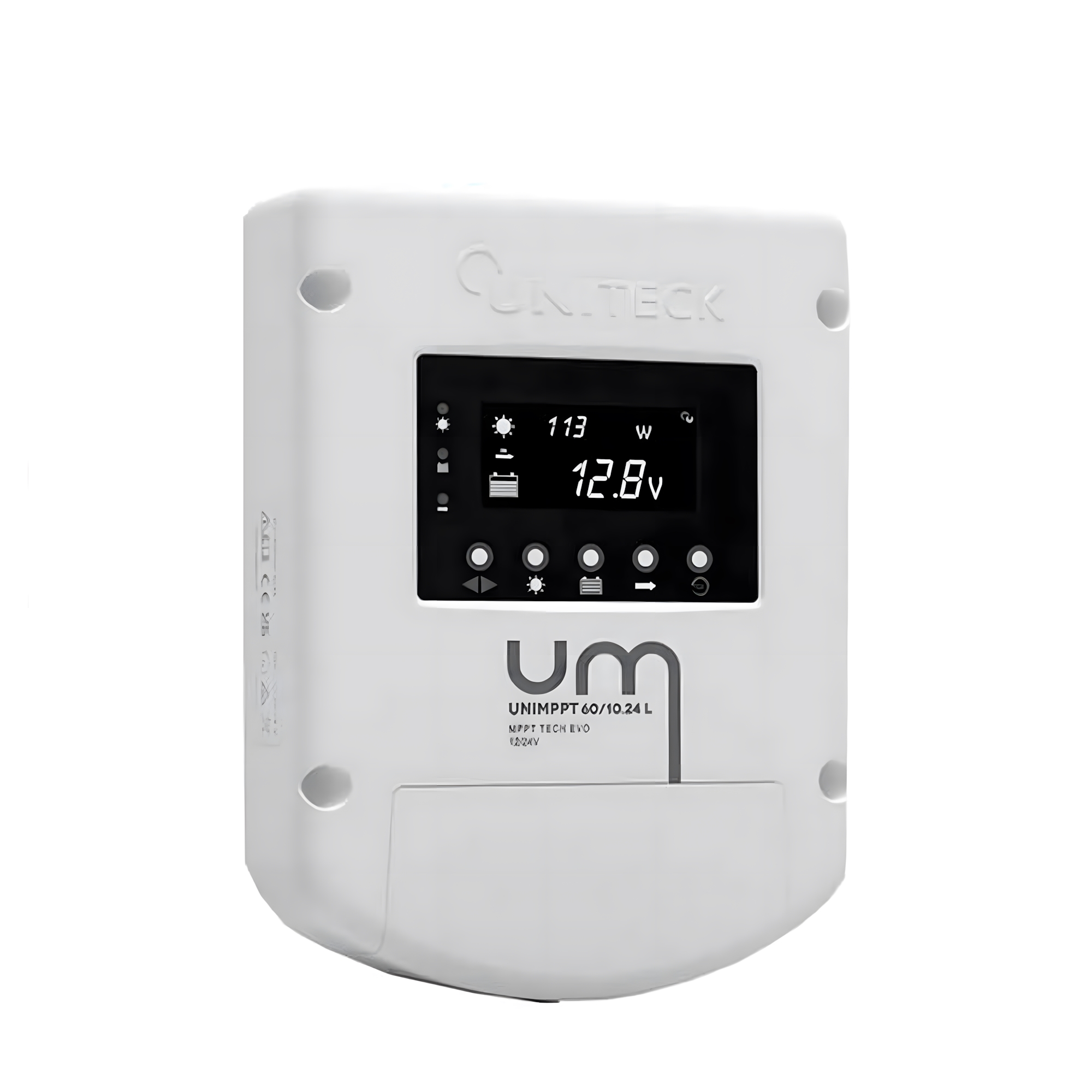 Солнечный контроллер заряда аккумулятора Uniteck UNIMPPT 60/10.24L 3287 IP32 12/24В 10А белый цвет Солнечный контроллер заряда аккумулятора Uniteck UNIMPPT 60/10.24L 3287 IP32 12/24В 10А белый цвет