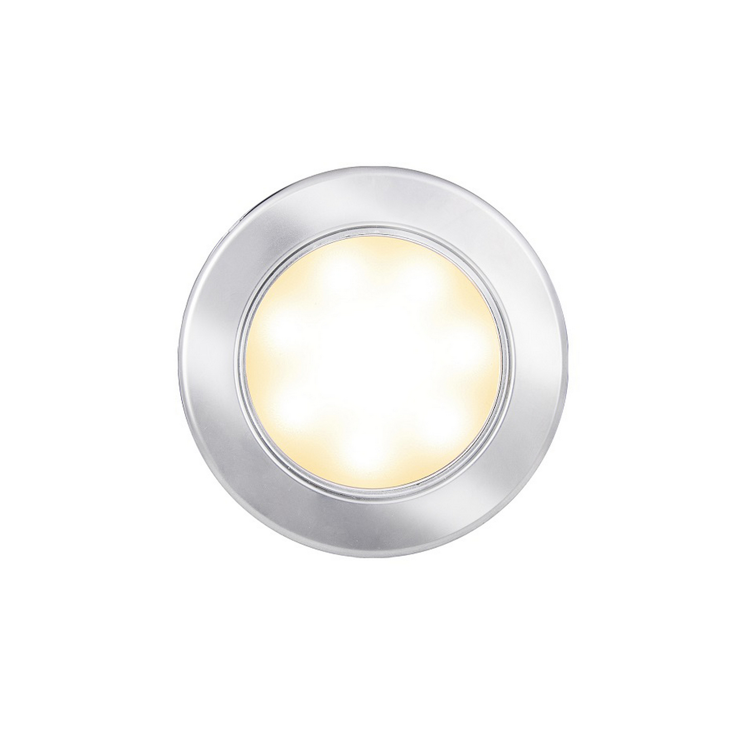 Светильник светодиодный Batsystem Vega Touch Dimmer 9694MK Ø75мм 12В 1Вт 64лм IP66 сенсорный теплый свет матовый хром из пластика