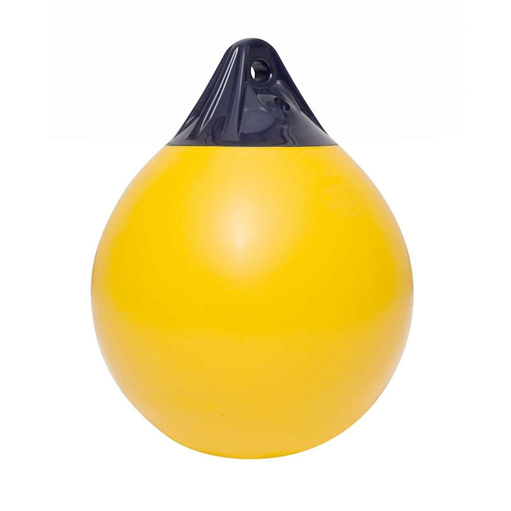 Буй надувной Polyform A2 WTA-2/09 390x500мм из виниловой пластмассы желтый