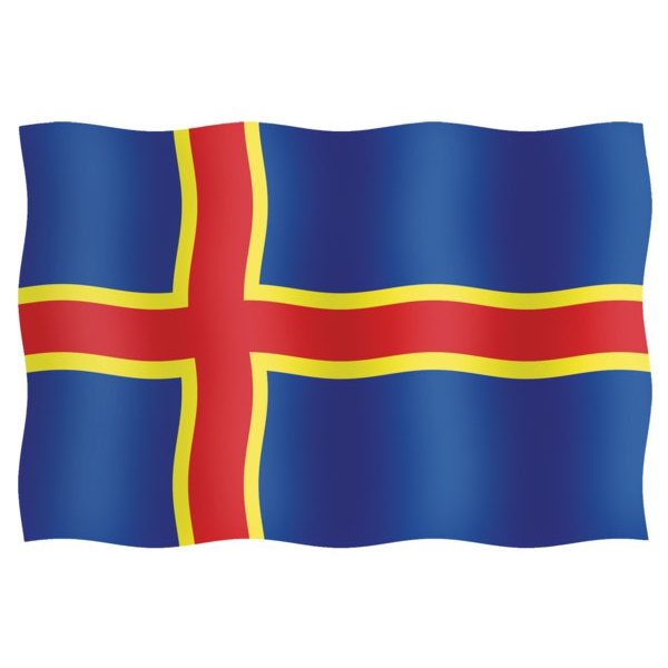 Maritim Флаг Аланских островов из полиэстера 55 x 90 см 55090-30055