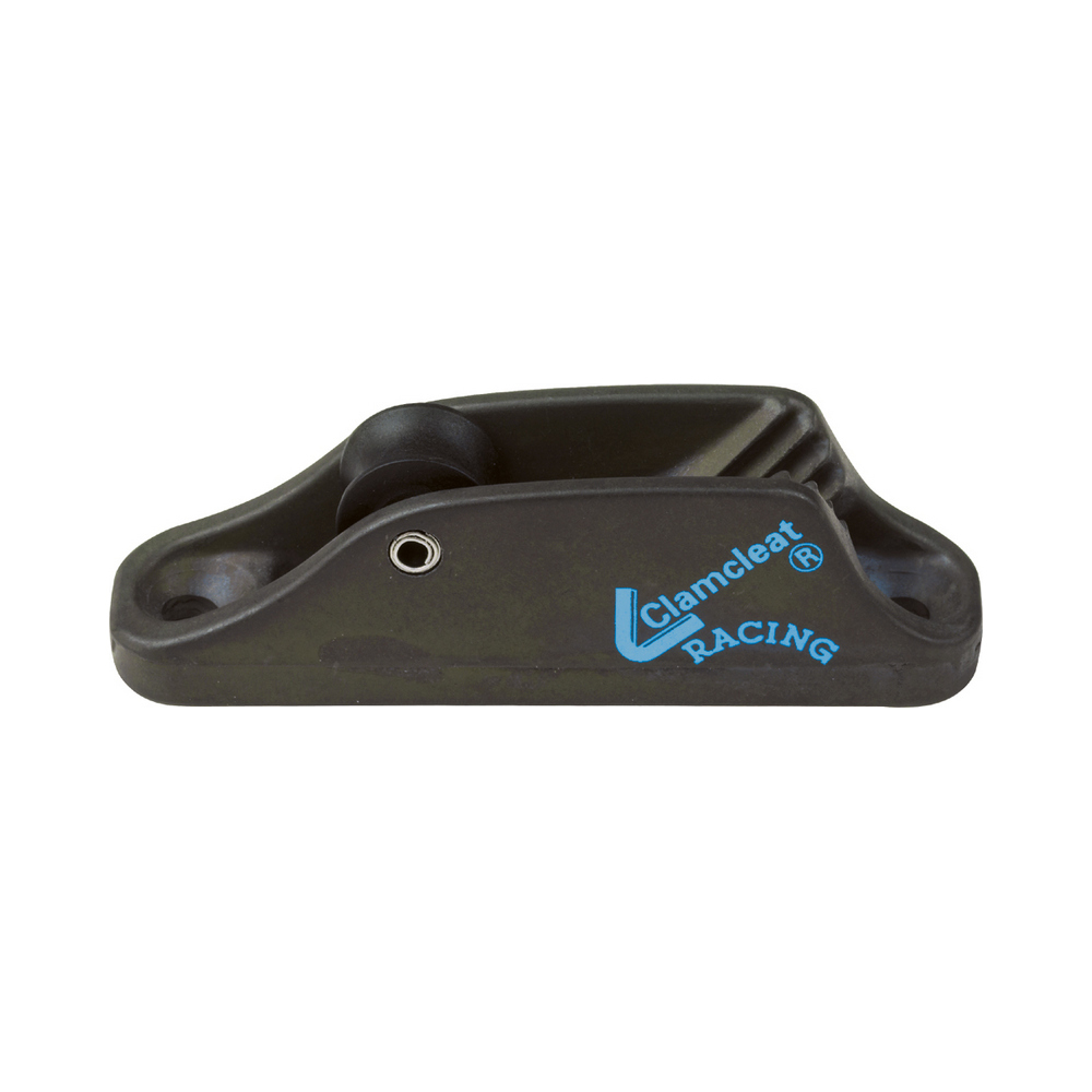 Стопор щелевой с направляющим роликом Clamcleat Racing Junior CL236AN 82x18x25мм из анодированного алюминия для тросов Ø3-6мм
