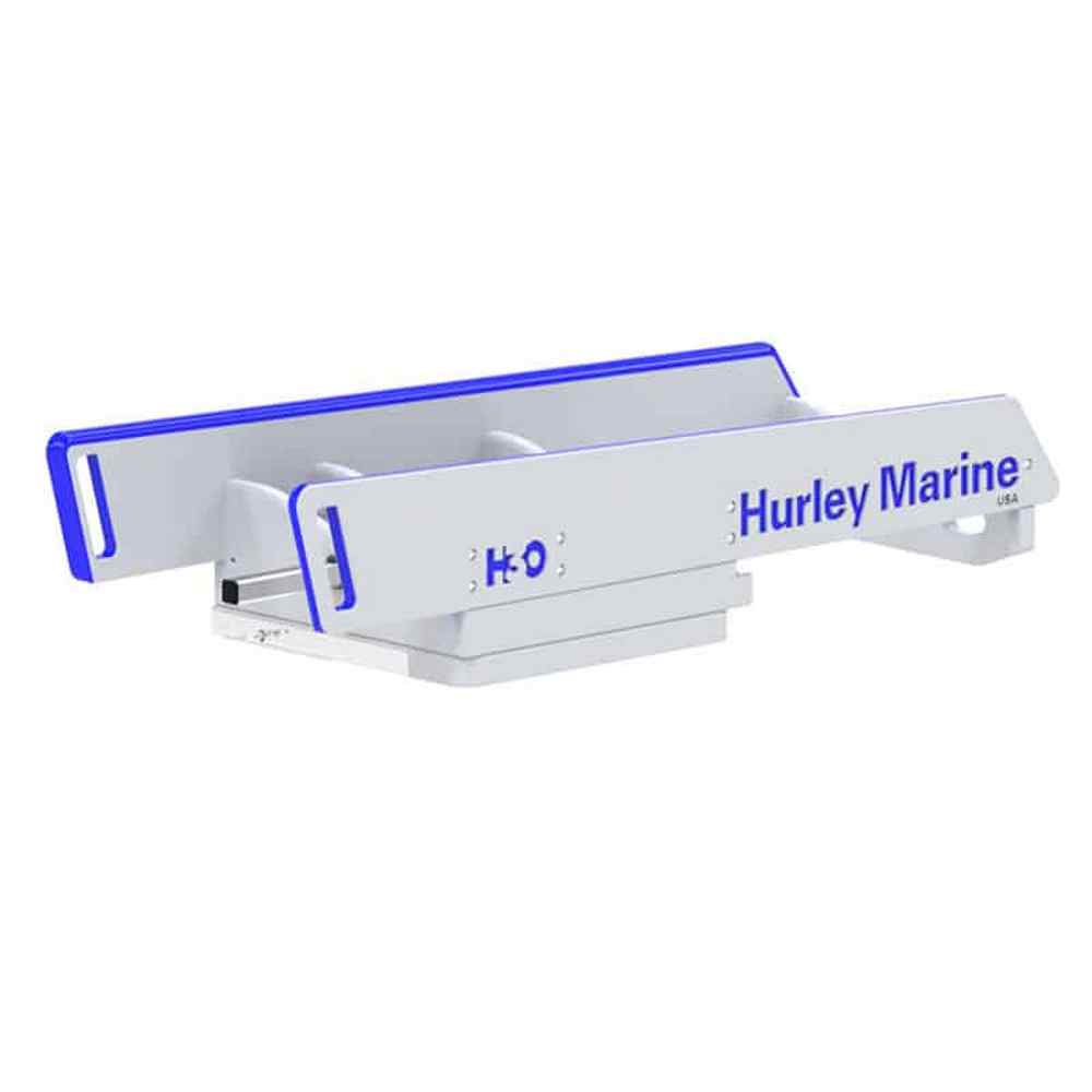 Система шлюпбалок Hurley marine H3O H3O-1213 с ручной лебедкой грузоподъемность 181кг из прочного белого полиэтилена для лодок с жестким дном и гидроциклов длиной до 3,23м